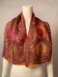 Etro Colorful Paisley Pattern Scarf