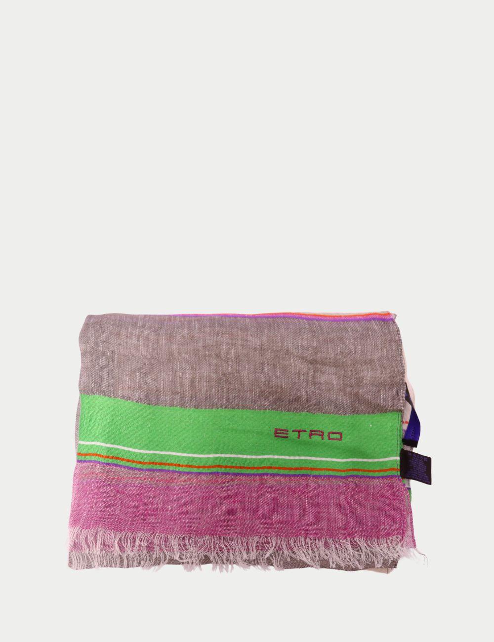Etro Colorful Striped Scarf In condizioni ottime in vendita a Amman, JO