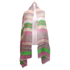 Etro Colorful Striped Scarf