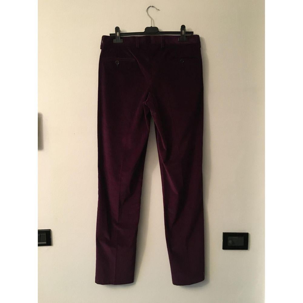 Etro Cotton Purple Trousers

Etro trousers. Ribbed purple. Composition in cotton and elastane. velvet effect. Italian size 46. Measures 42cm waist, 110cm long and 85cm crotch. Excellent condition, no defects to report! 

General