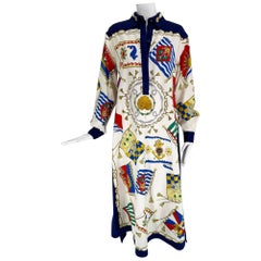 Etro Cotton Twill Nautical Caftan
