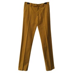 Etro Cotton Yellow Trousers
