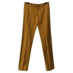 Etro Cotton Yellow Trousers 