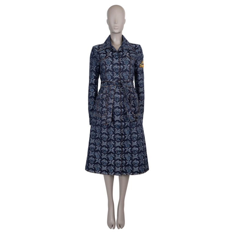 etro denim dress Etro Denim Floral-Print Mini Dress