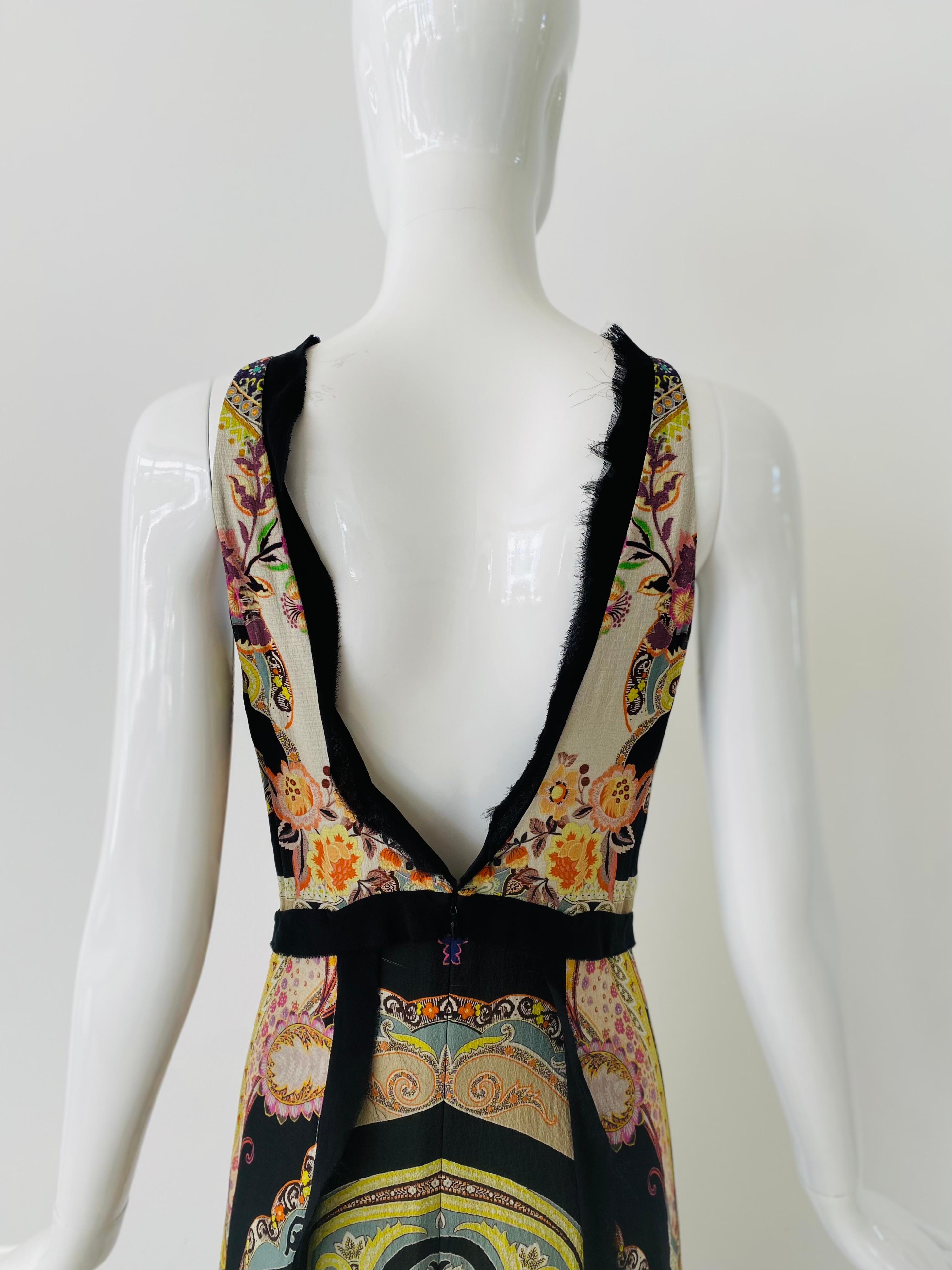 Women's Etro Classic Hankerchief Silk Dress For Sale