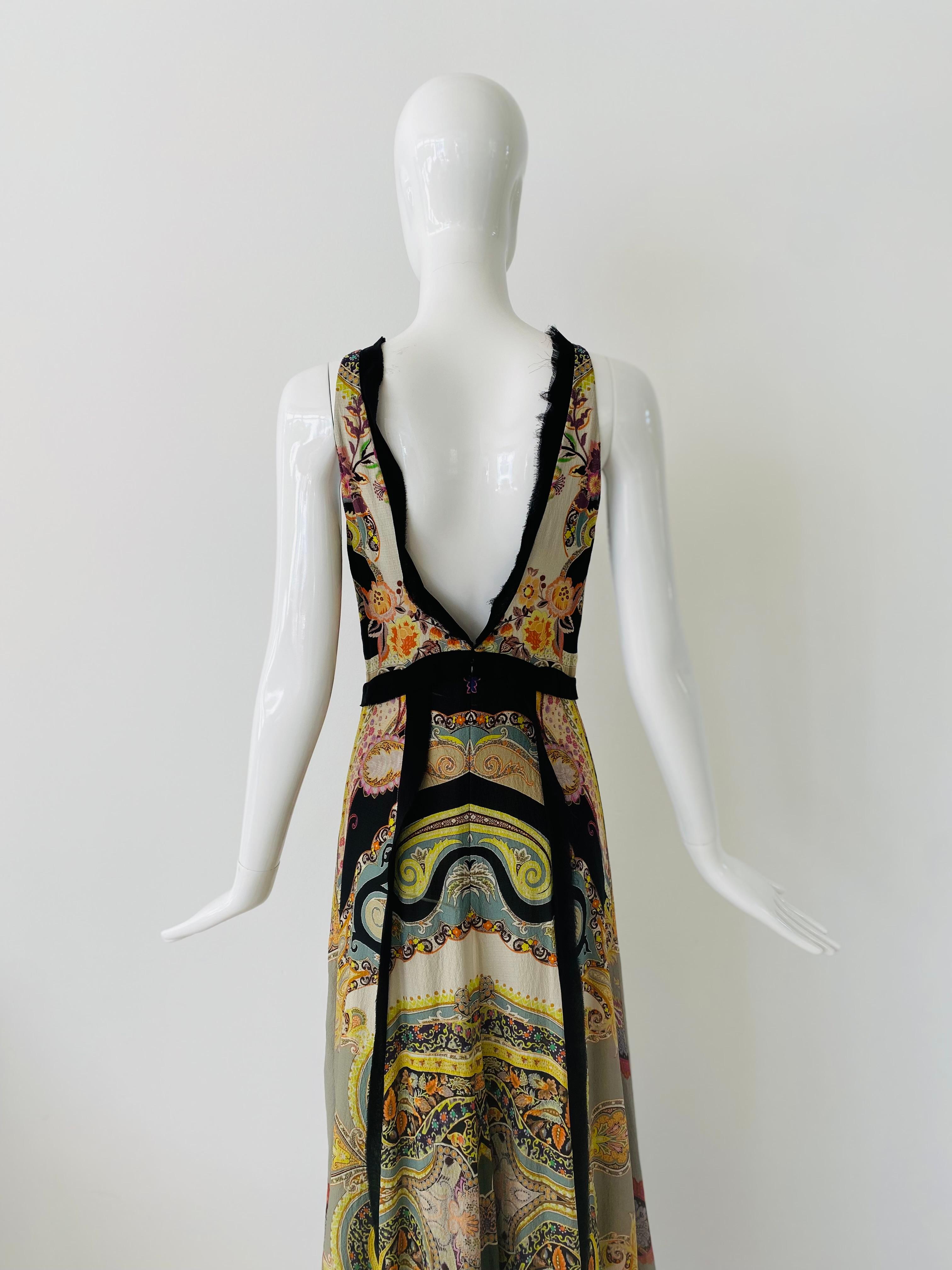 Etro Classic Hankerchief Silk Dress For Sale 1