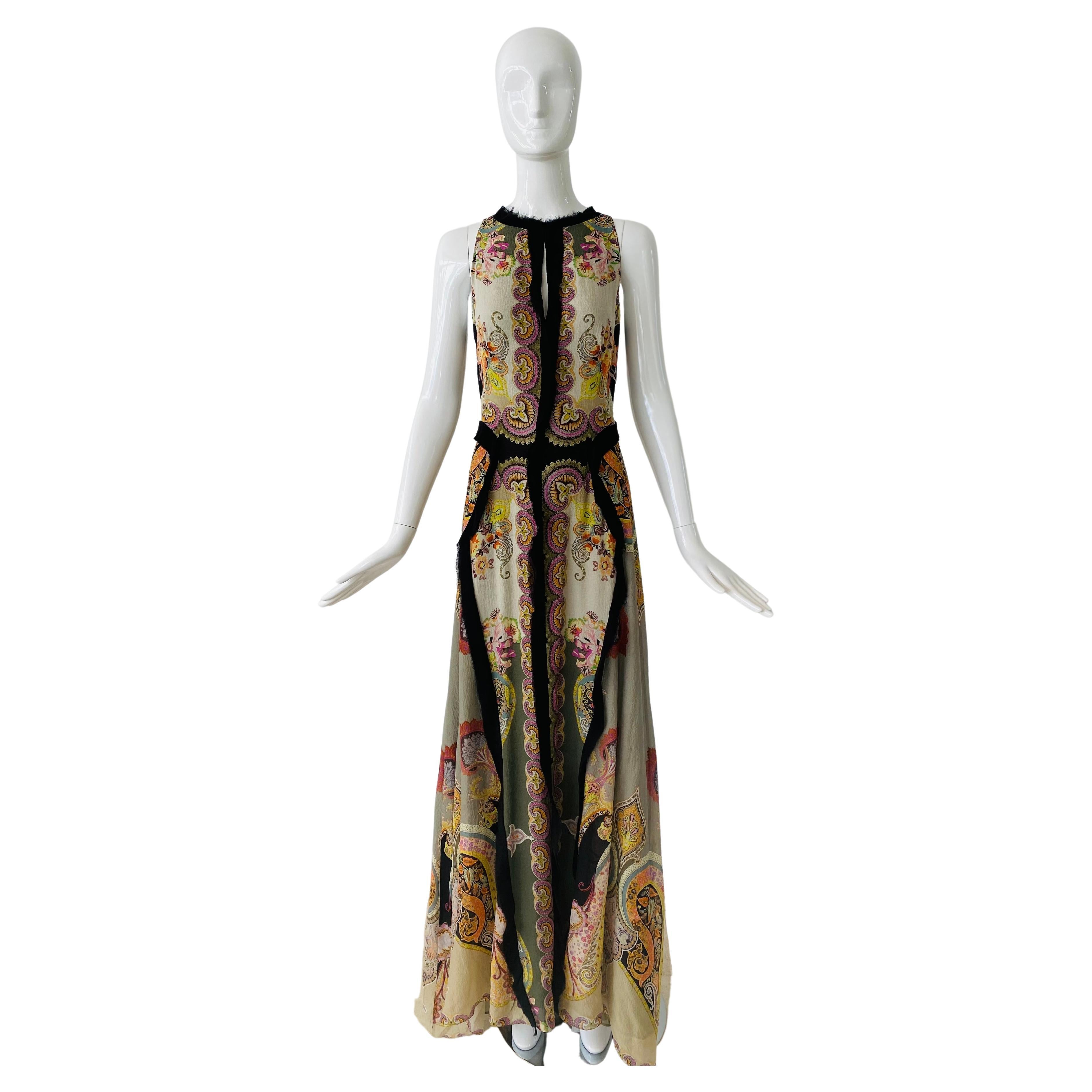 Etro Classic Hankerchief Silk Dress For Sale