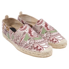 Etro Espadrille Flats in Multicolor Paisley Print Canvas