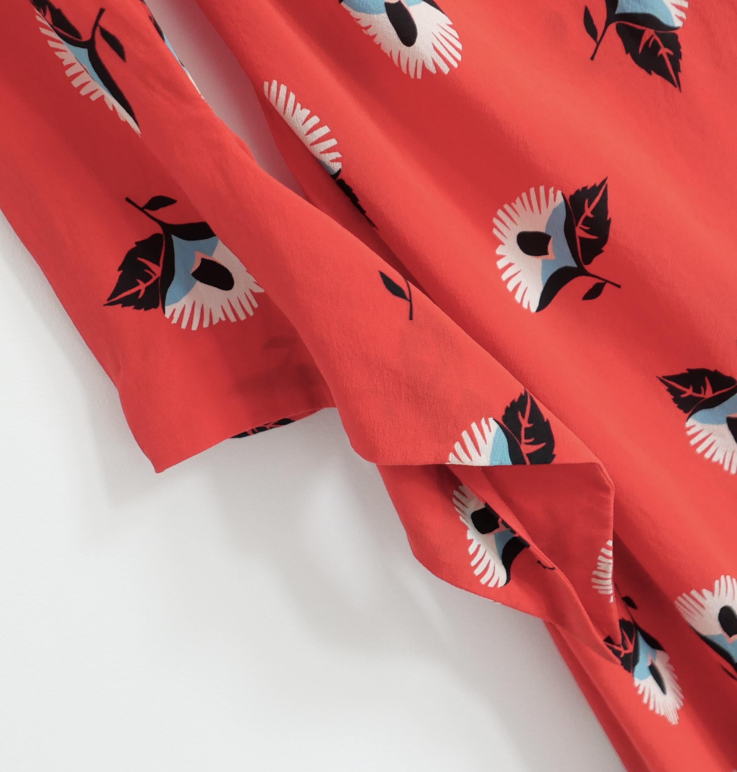 Etro - Automne 2003 - Jupe en laine à ourlet en soie et cachemire Excellent état - En vente à London, GB