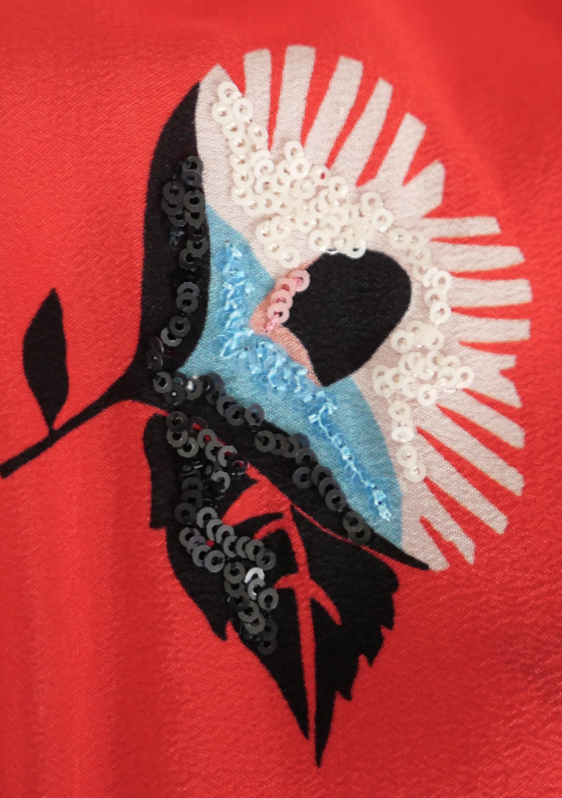 Etro - Automne 2003 - Jupe en laine à ourlet en soie et cachemire en vente 3