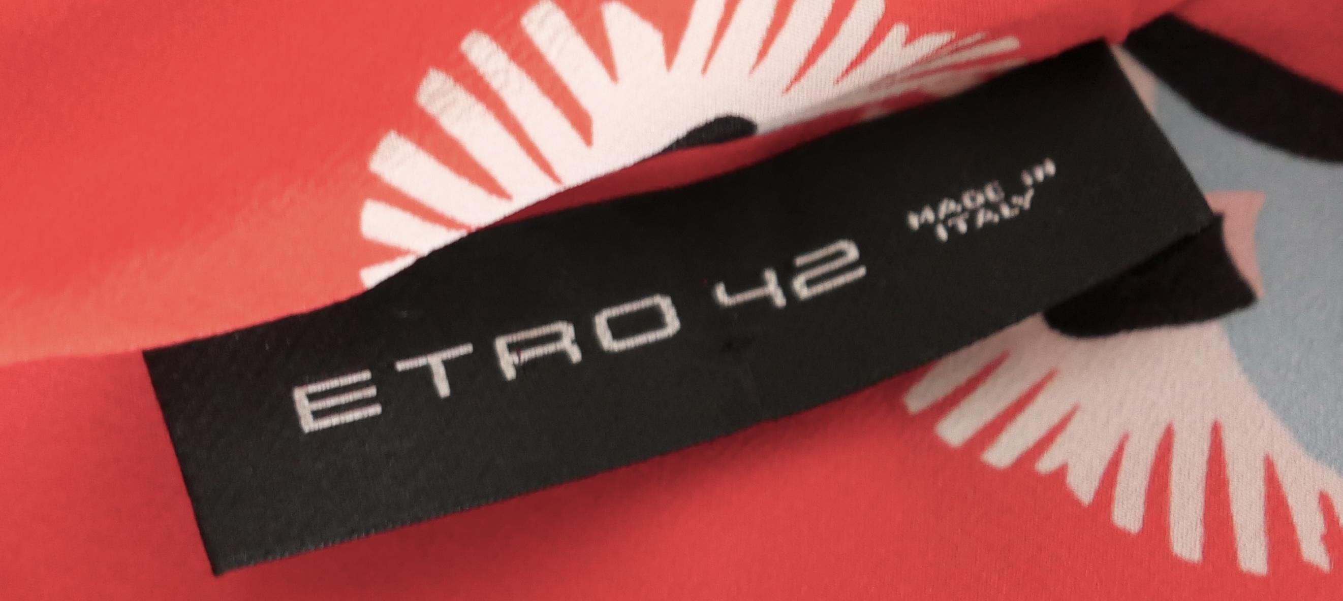 Etro - Automne 2003 - Jupe en laine à ourlet en soie et cachemire en vente 4