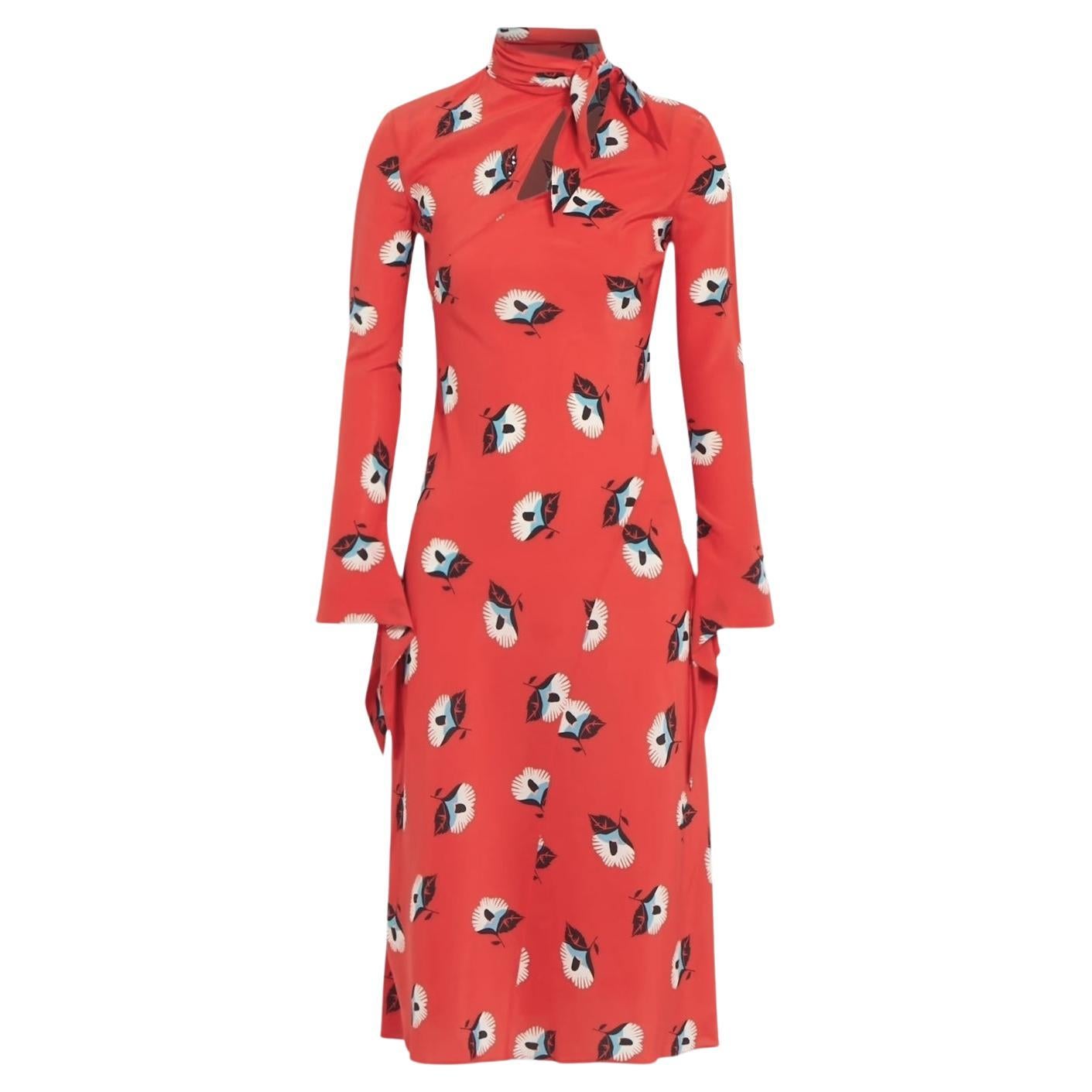 Etro Fall 2003 Wool Paisley Silk Hem Skirt