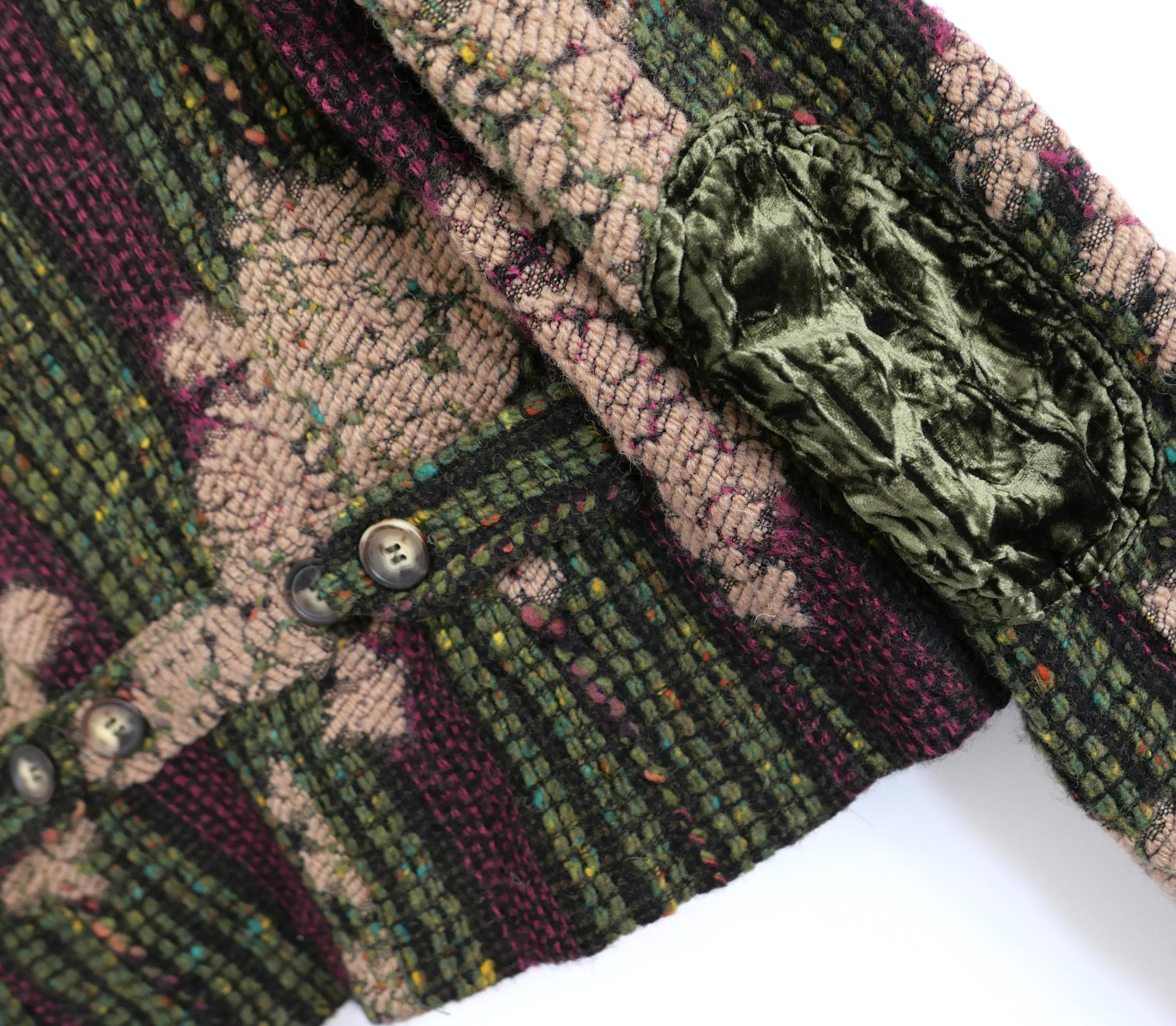 Women's Etro Fall 2004 Wool Floral Brocade Blazer Jacket For Sale