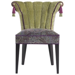 Fauteuil à pieds en tissu du 21e siècle par Etro Home Interiors