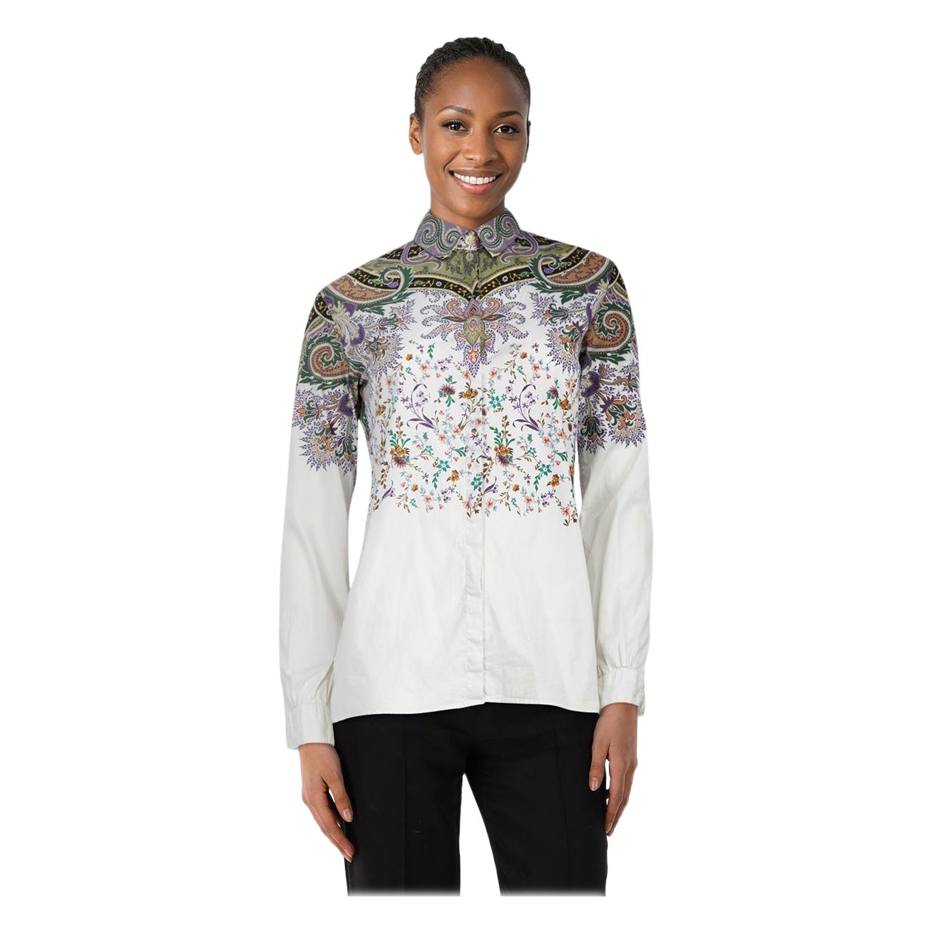 Etro - Chemise boutonnée à motif floral - Taille XS