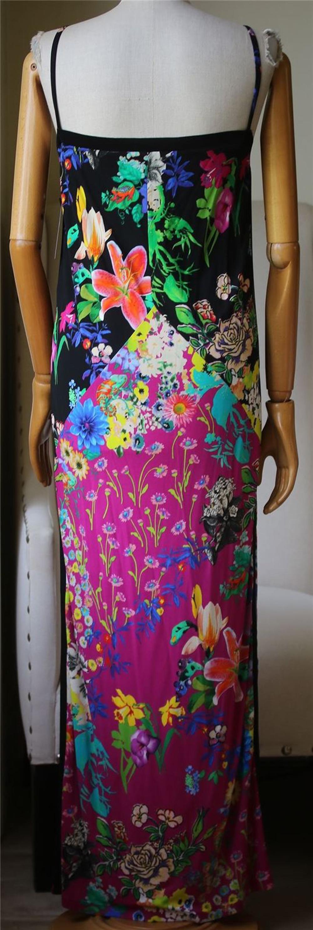 Etro Floral-Print Crepe De Chine Maxi Dress In New Condition In London, GB