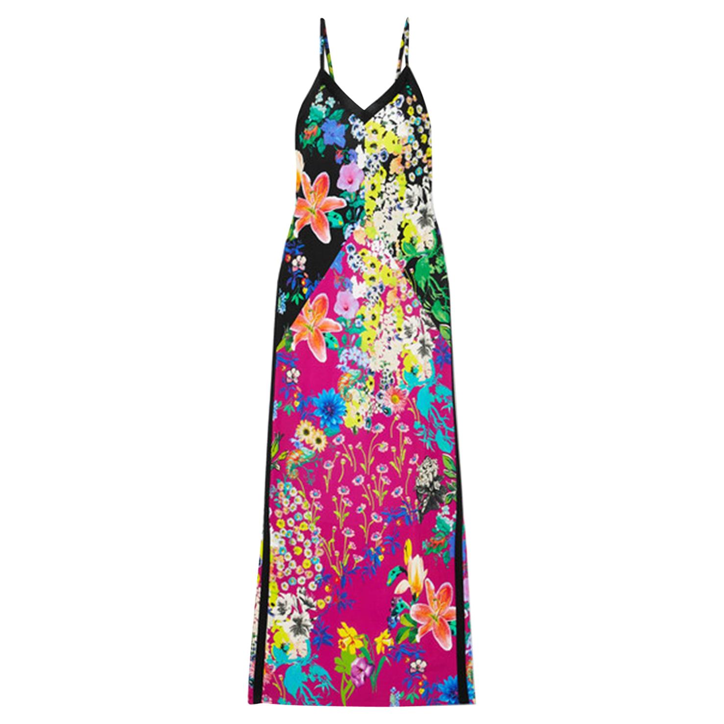 Etro Floral-Print Crepe De Chine Maxi Dress