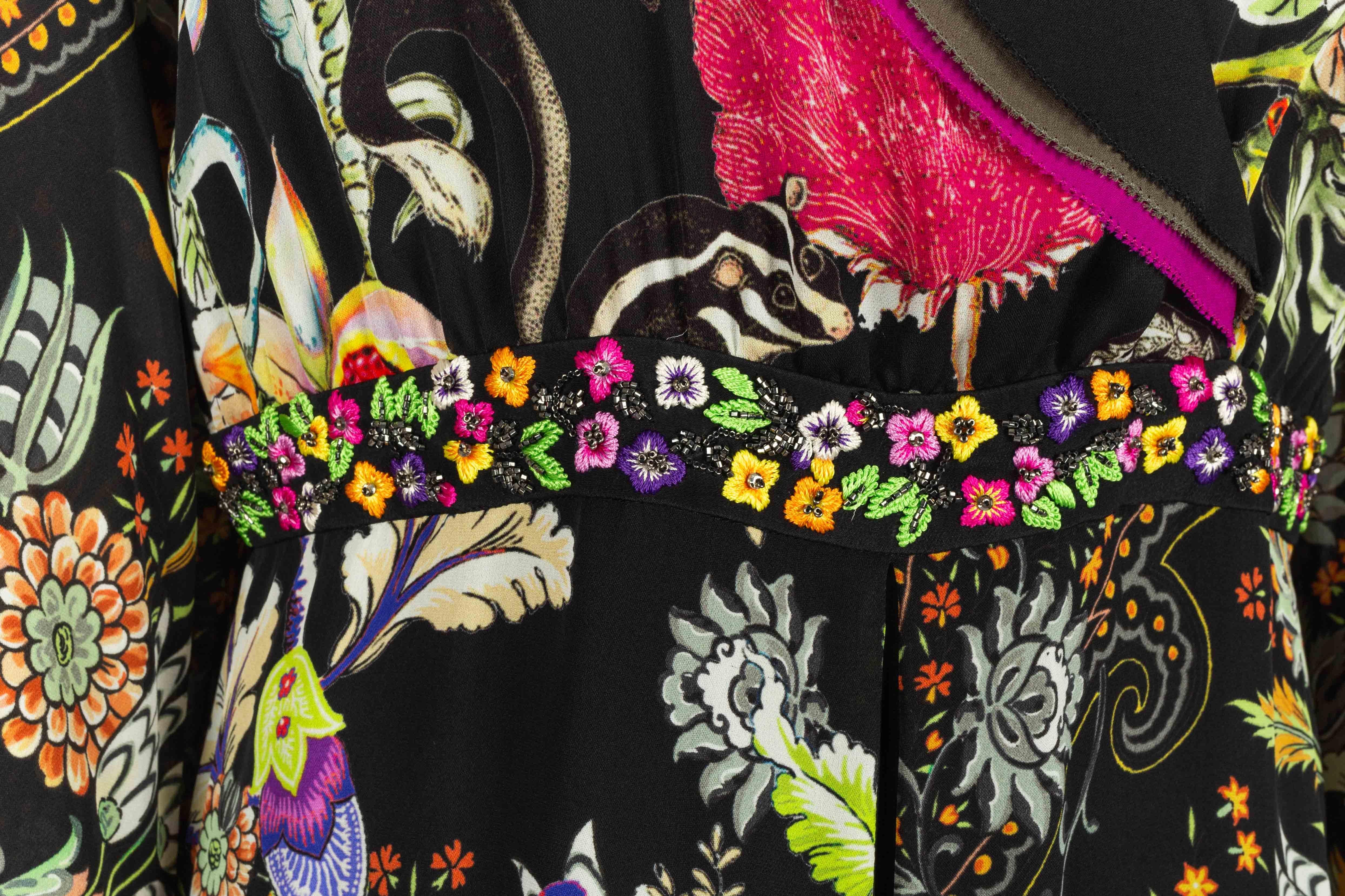 Etro Blumenkleid im Zustand „Hervorragend“ im Angebot in SAINT-OUEN-SUR-SEINE, FR