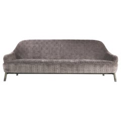 Etro Home Interiors Frida 3-Seater Sofa in Metal and Velvet
