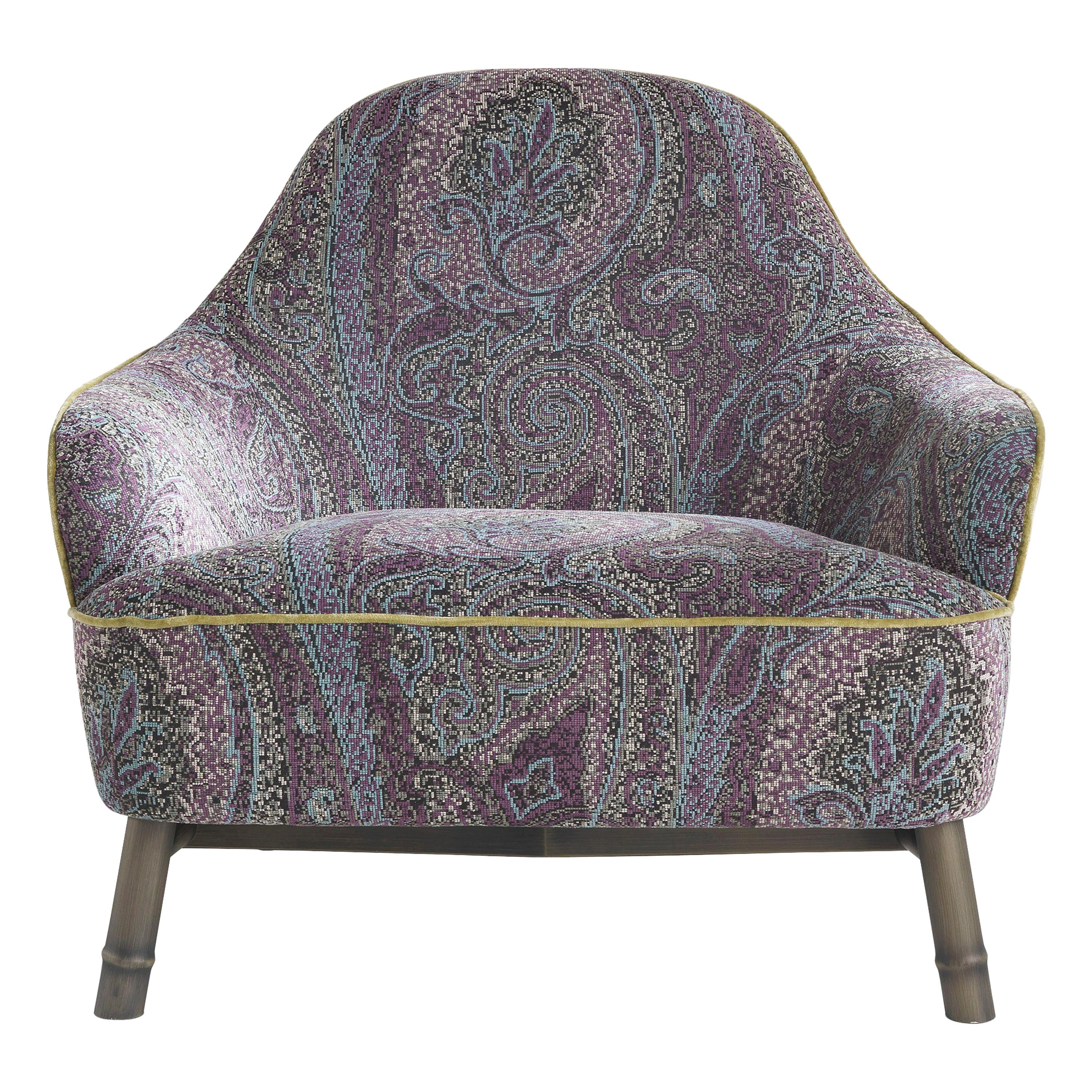 21st Century Frida Armchair in Fabric and Metal by Etro Home Interiors