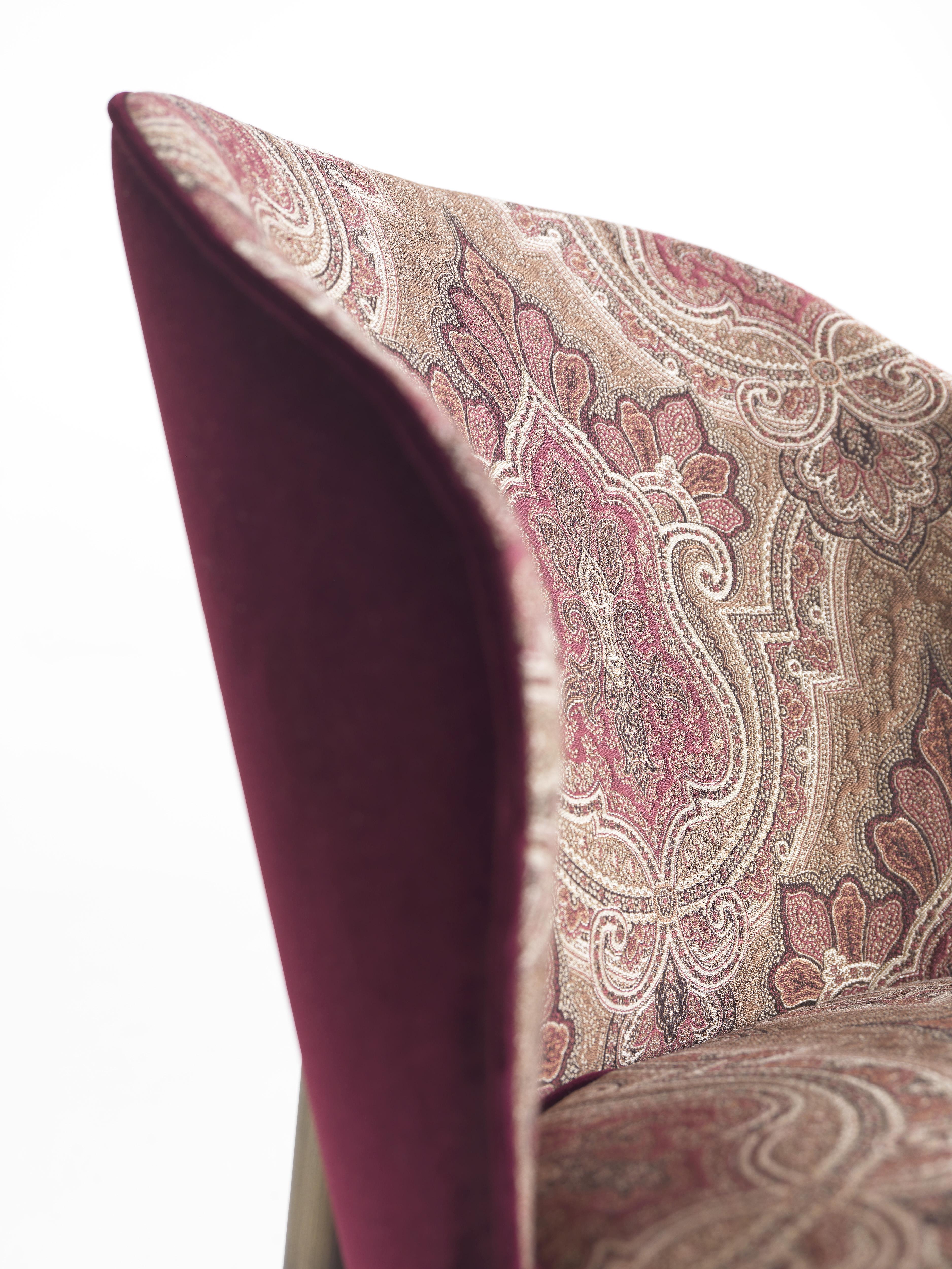 Italian 21st Century Frida Chair in Fabric by Etro Home Interiors For Sale
