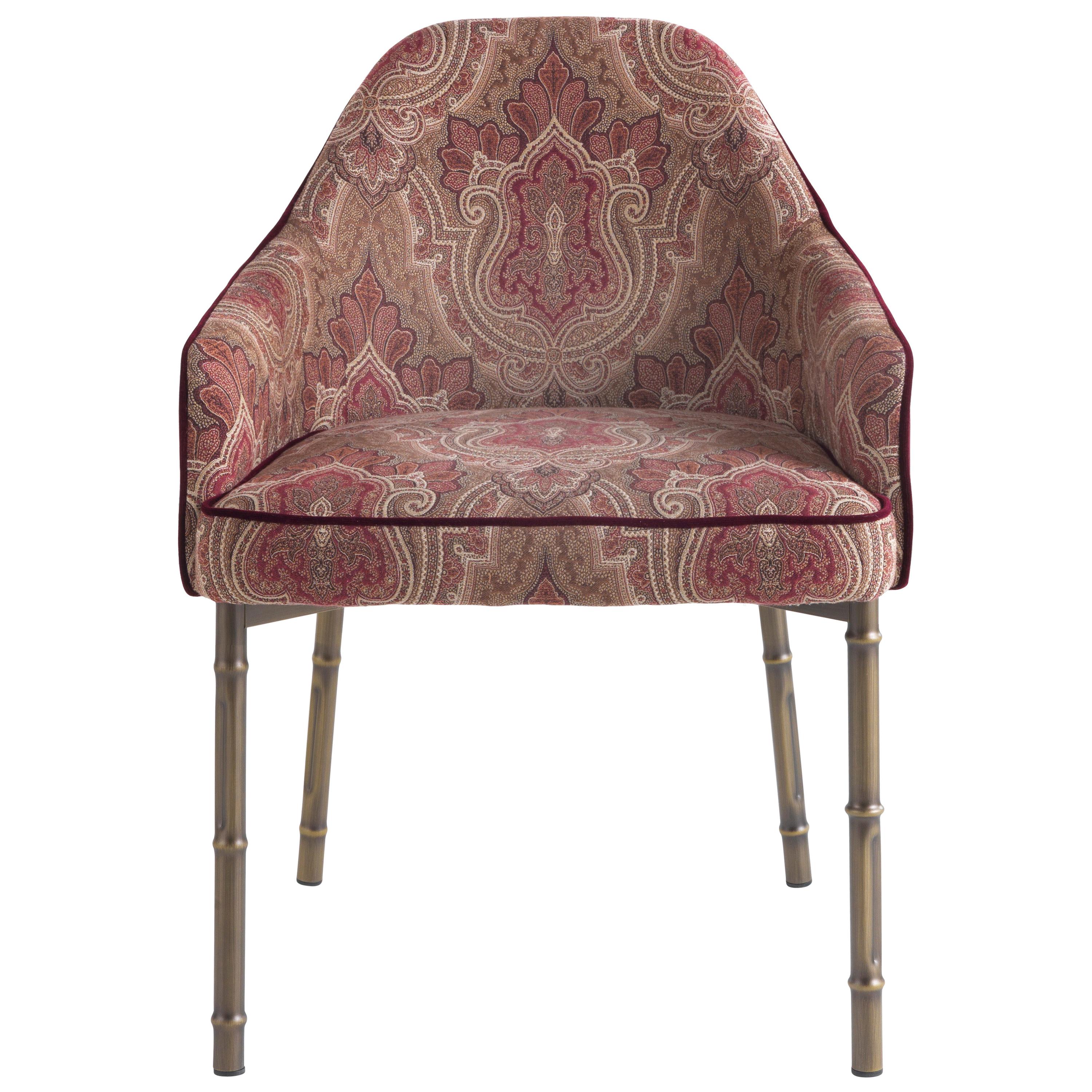 21st Century Frida Chair with Arms in Fabric by Etro Home Interiors For Sale
