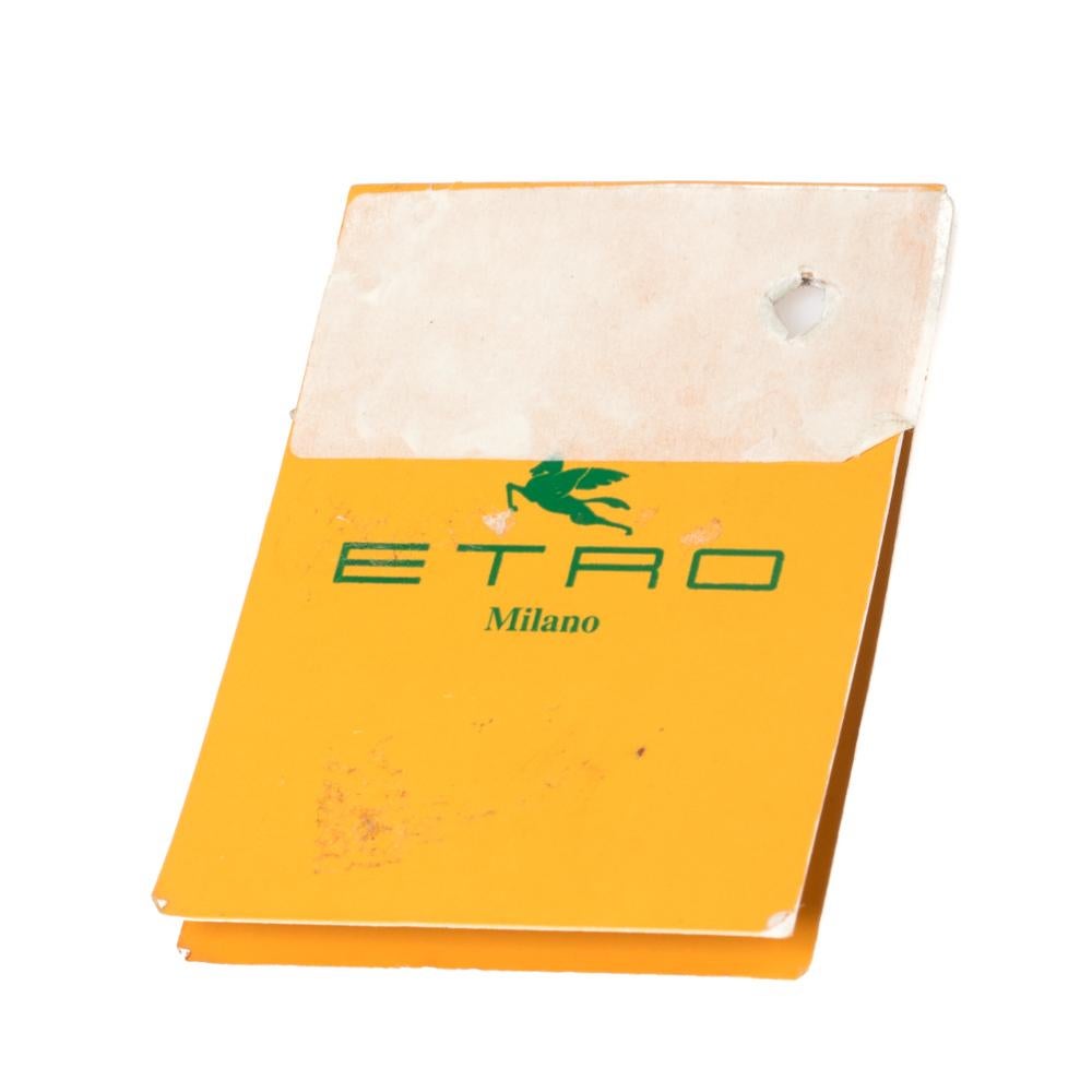 Etro Green/Grey Paisley Coated Canvas Crossbody Bag 6