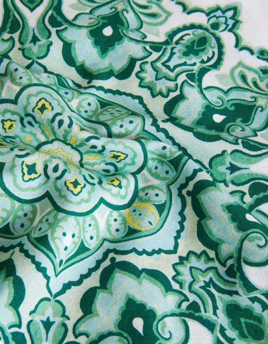Women's Etro Green Mandala Print Graphic T-Shirt Size S NWT For Sale