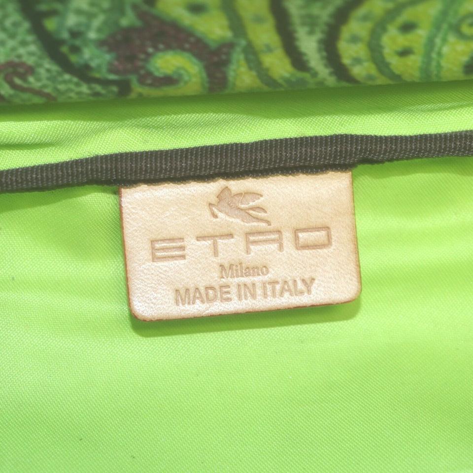 Women's Etro Green Paisley Tote Bag  862365