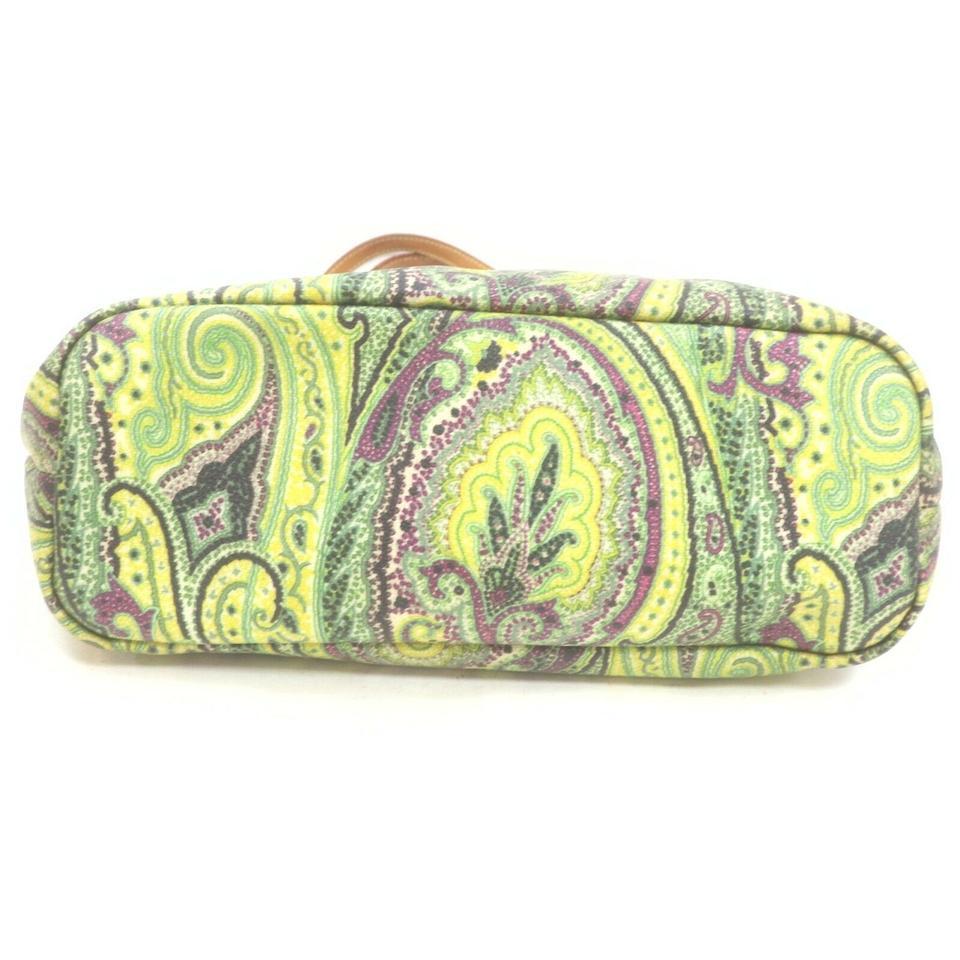 Etro Green Paisley Tote Bag  862365 1