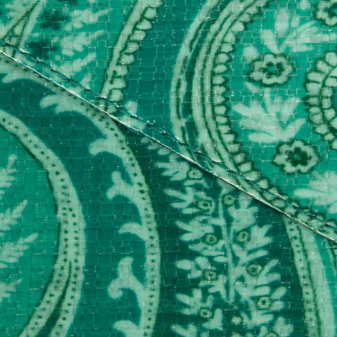 Portafoglio Etro con stampa Paisley in vernice verde in vendita 1