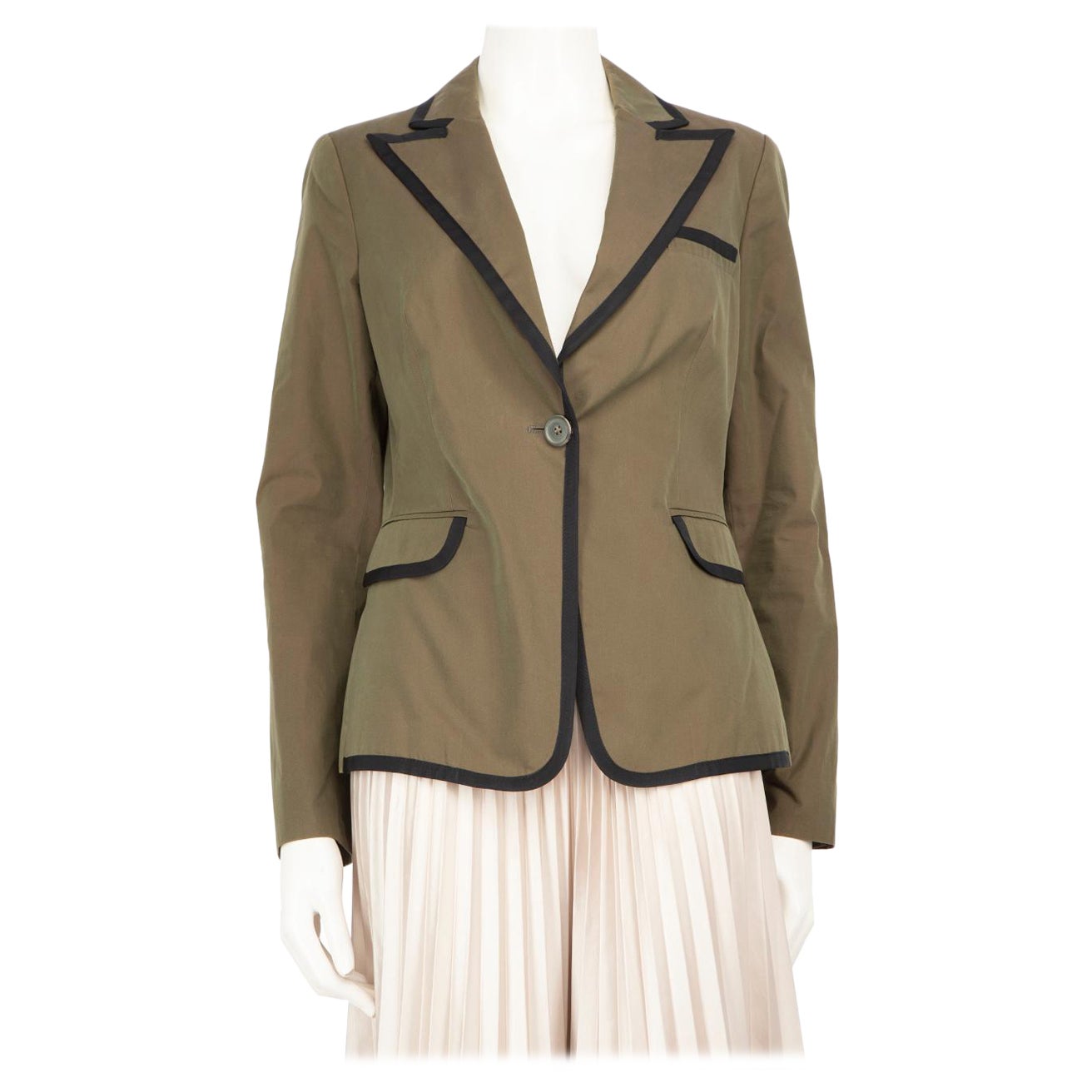Etro Green Single Breasted Blazer Jacket Size XL