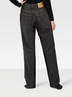 Etro Jeans svasati in denim grigio taglia L