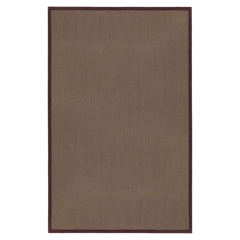 21st Century Himba Sisal Rug in Nubuck Leather by Etro Home Interiors For  Sale at 1stDibs | sisal rug with leather border