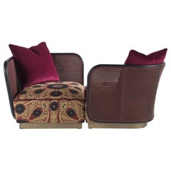 21st Century Caral Armchair vis-a-vis in Vienna Straw by Etro Home Interiors