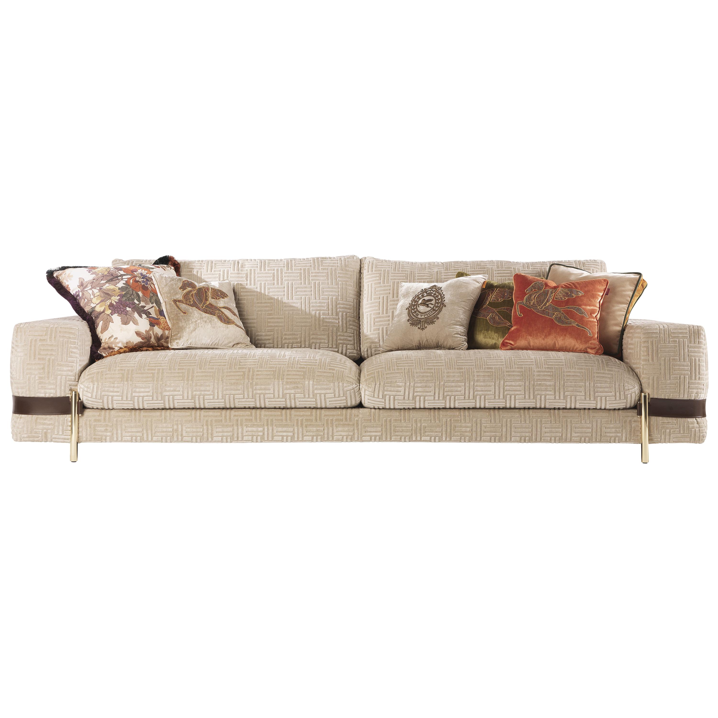 21. Jahrhundert Madras Sofa aus Samt von Etro Home Interiors im Angebot