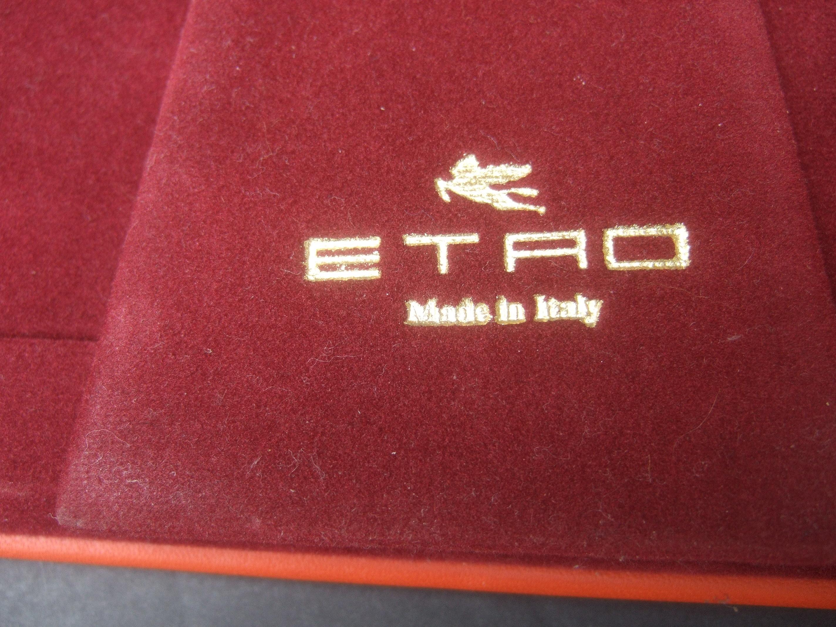 Italienischer Etro-Fotorahmen aus orangefarbenem Leder, um 21. Jahrhundert  im Angebot 4