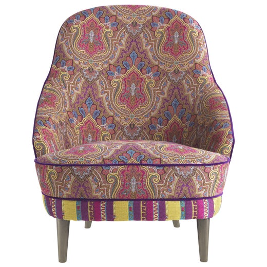 21st Century Nubia Armchair in Leather and Fabric by Etro Home Interiors  For Sale at 1stDibs | nubia home interiors