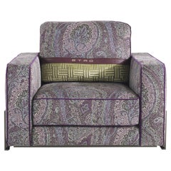 Fauteuil Klee_2 du 21e siècle en métal et tissu par Etro Home Interiors