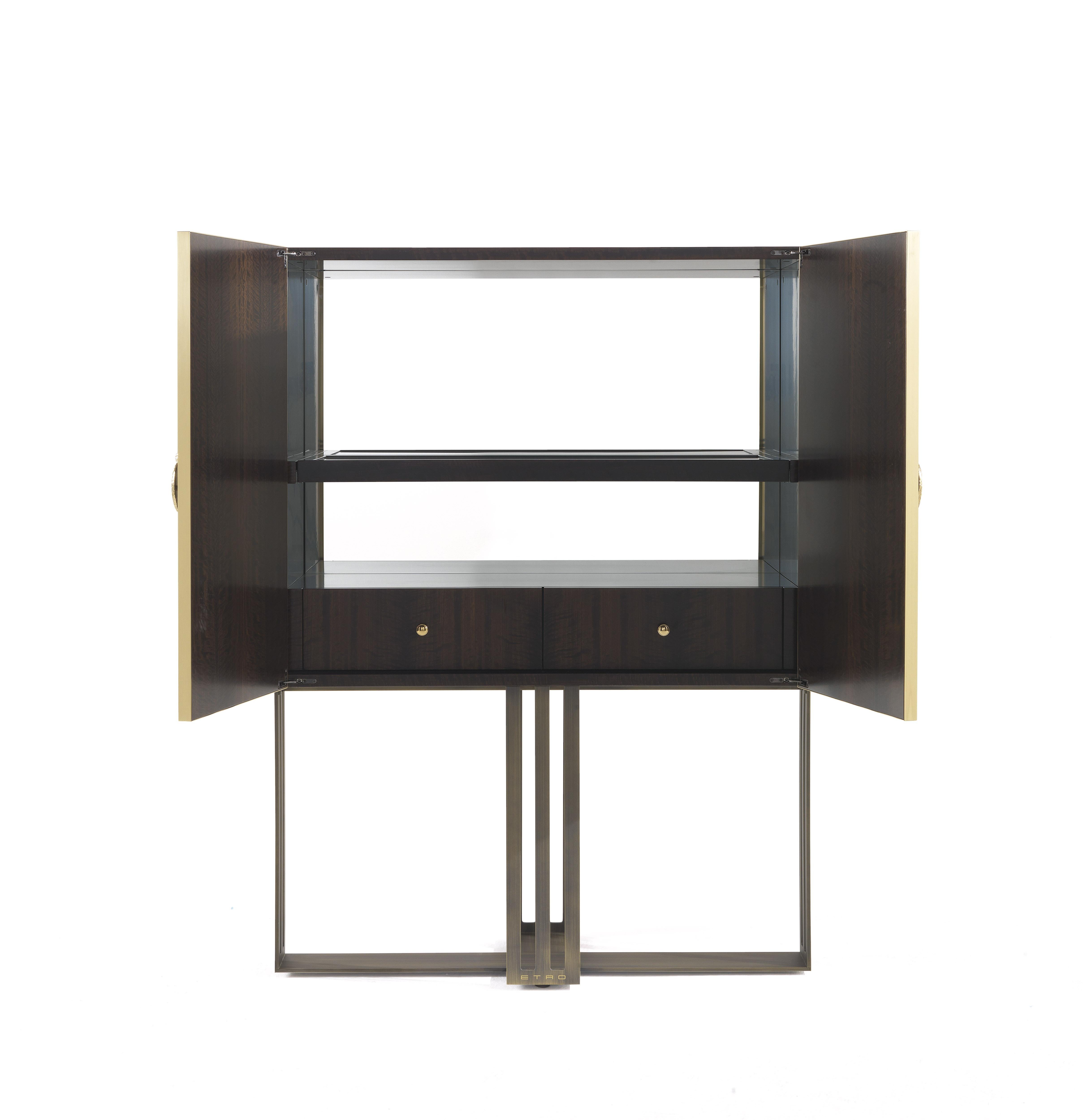 Klee-Barschrank aus Holz und Metall des 21. Jahrhunderts von Etro Home Interiors (Moderne) im Angebot