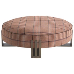 Puf Klee Siglo XXI de tela y metal by Etro Home Interiors