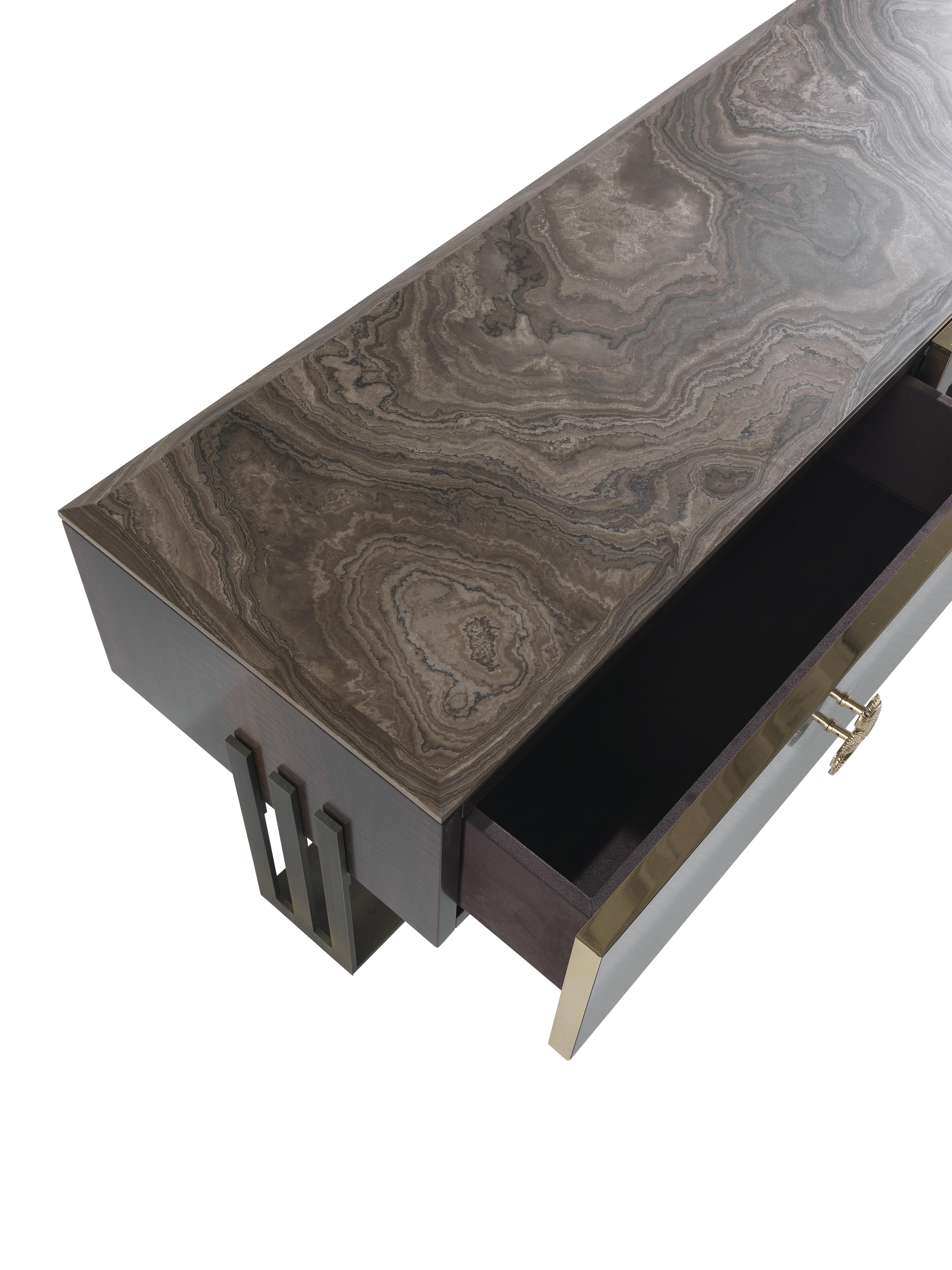 Klee-Tischhalter aus Holz und Metall des 21. Jahrhunderts von Etro Home Interiors (Italienisch) im Angebot