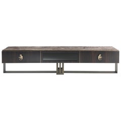 21st Century Klee TV Holder in Wood and Metal by Etro Home Interiors