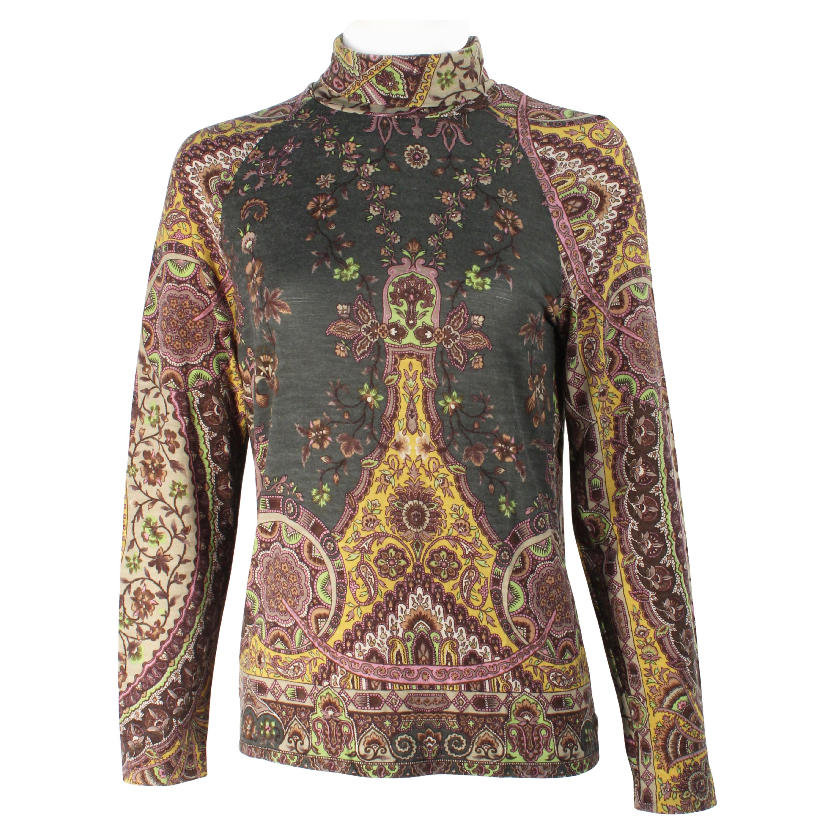 paisley turtleneck