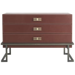 Etro Home Interiors Kolkata Chest of Drawers in Metal and Leather