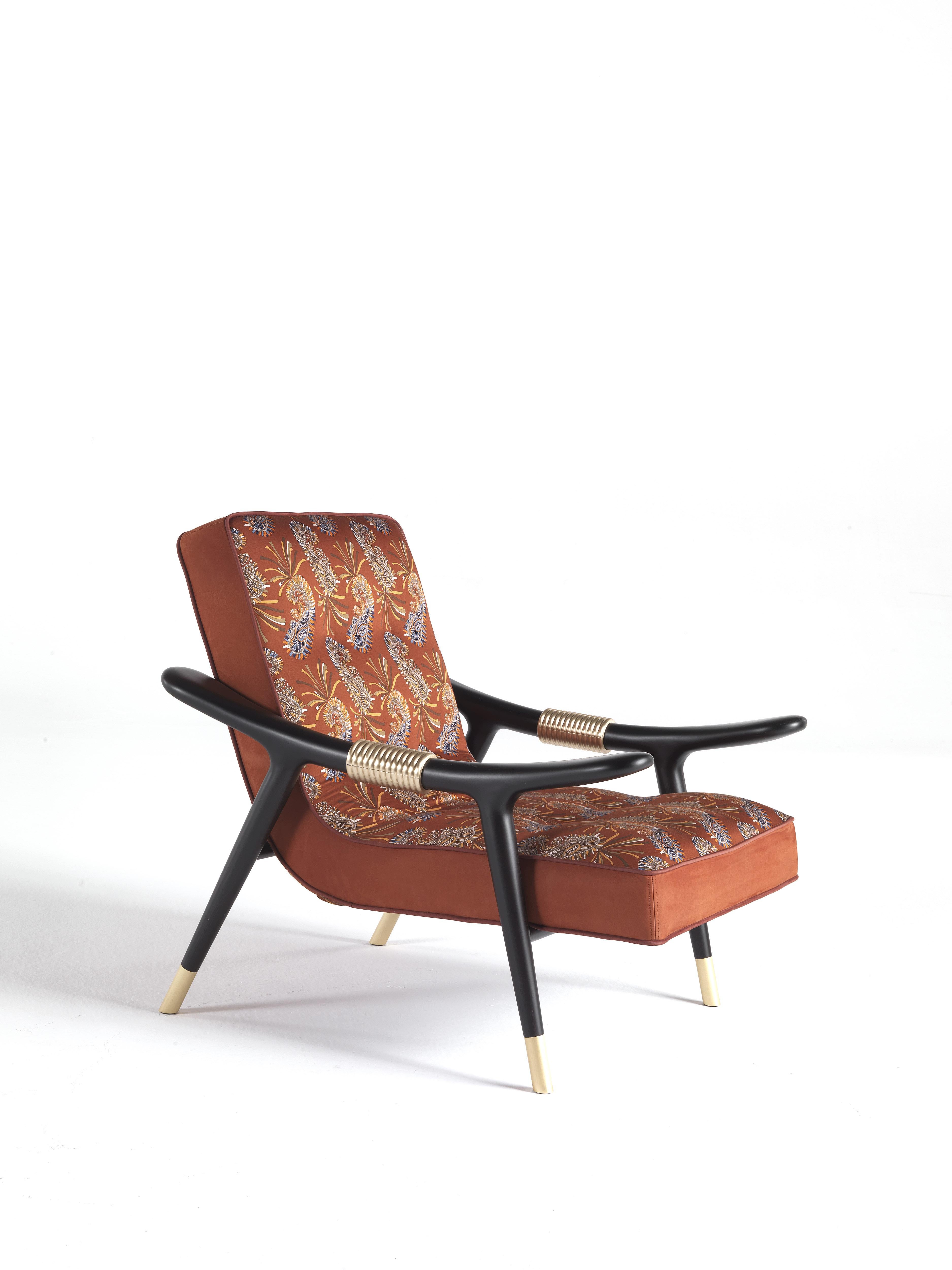Masai-Sessel des 21. Jahrhunderts aus Wodabe-Stoff von Etro Home Interiors (Moderne) im Angebot