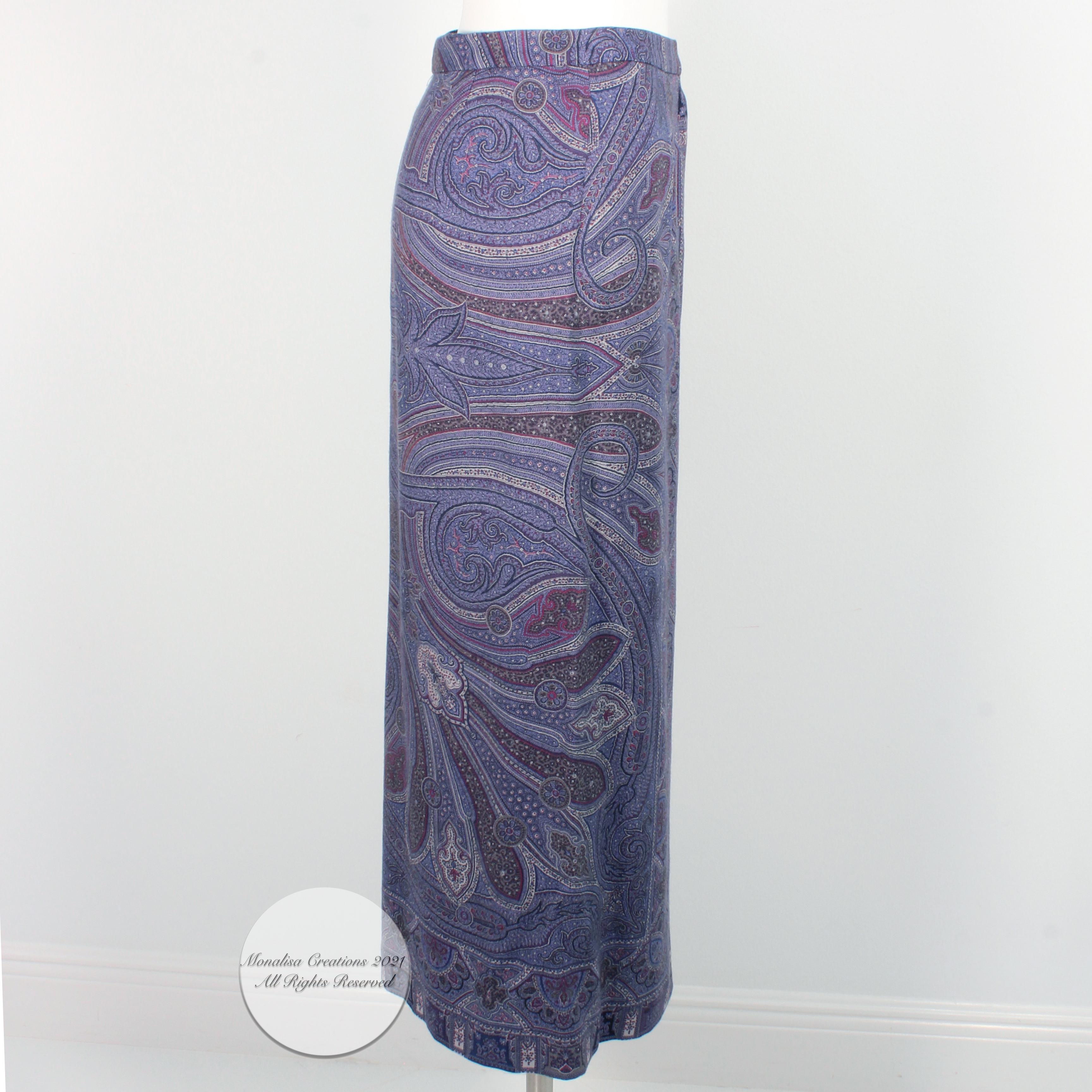 etro paisley skirt