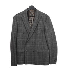 Etro Men Jacket blazer check double breasted Size M, S2067