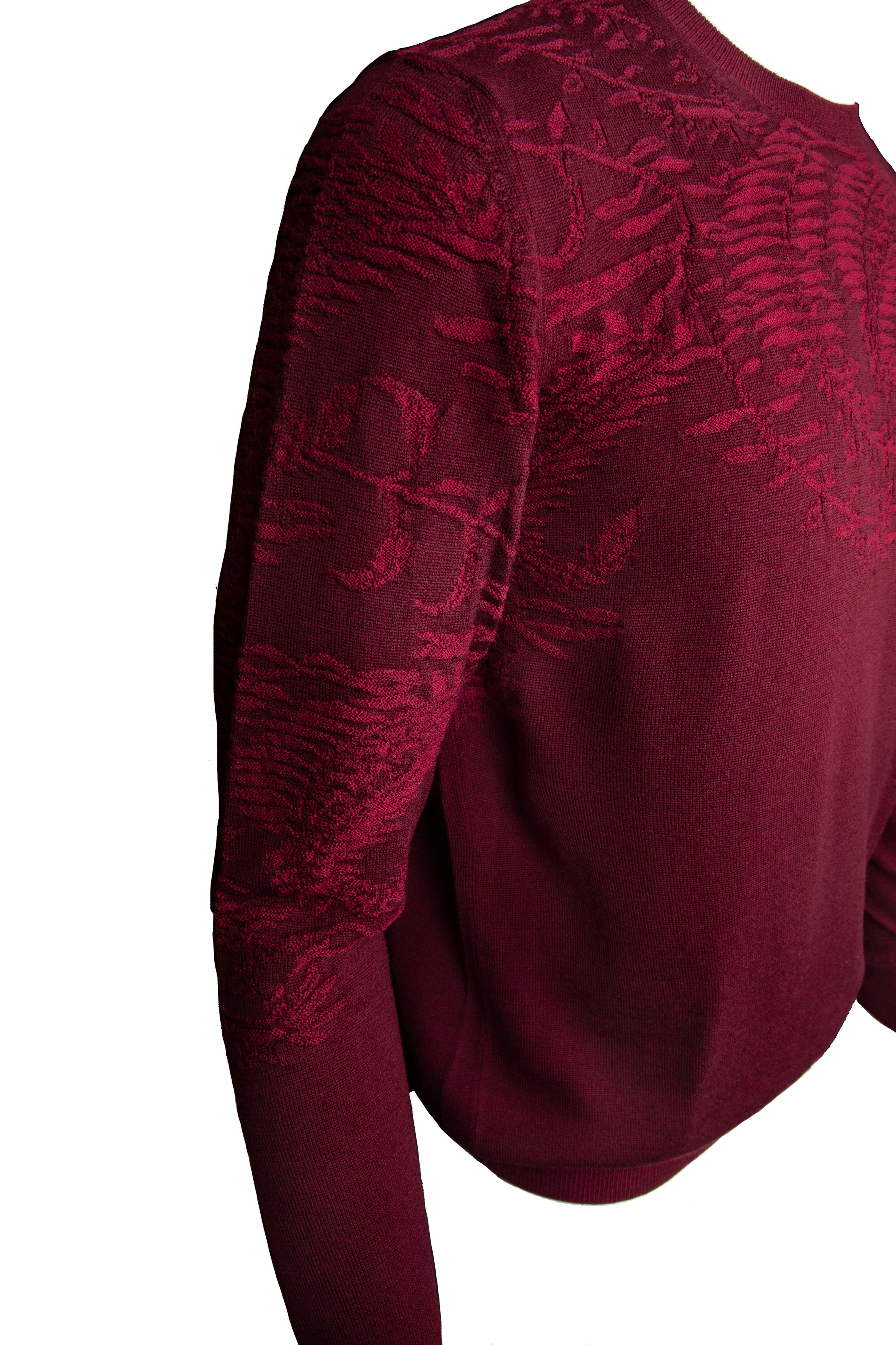 burgundy sweater mens