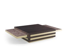 21st Century Meret Central Table in Dark Paisley and Wood by Etro Home Interiors